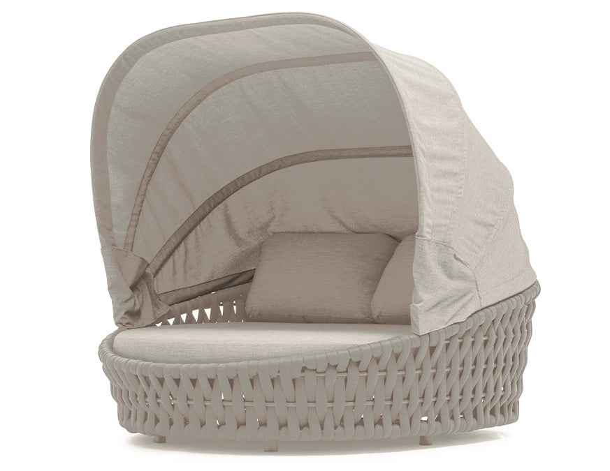 HUG  Outdoor Daybed  in greige finish
