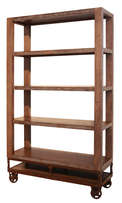 Urban Gold 70" Bookcase with 4 shelves & Casters image