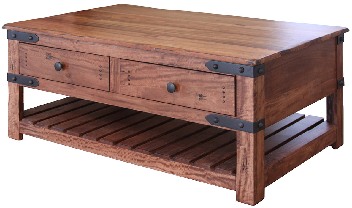 Parota II Chair Side Table w/1 drawer