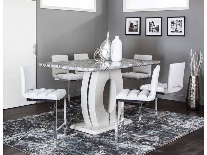 Dyane 5pc Counter Height Dining Set - Hampton Home Dinette (NY)
