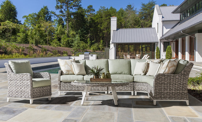 grand isle 3pc outdoor sectional - Hampton Home Dinette (NY)