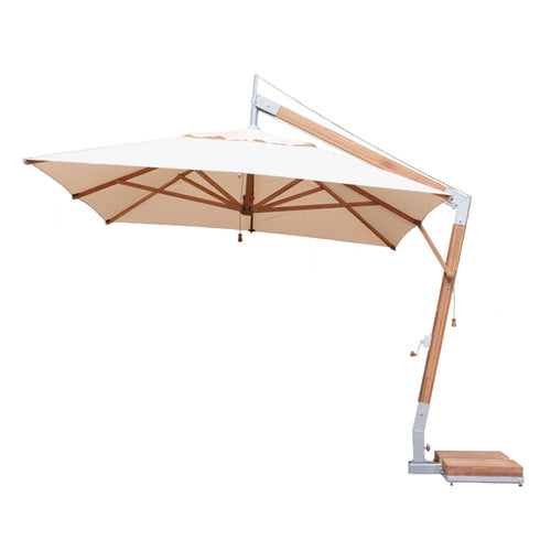 Levante bamboo cantilever outdoor umbrella