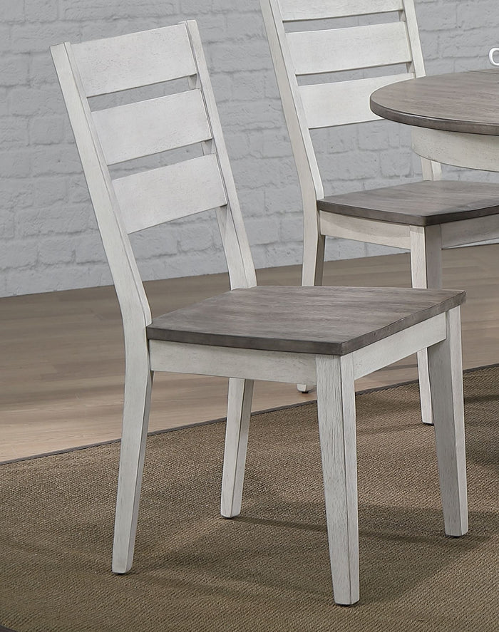 Iconic Furniture Company Contemporary Ladder Back  Side Chair Ash & Stormy - Hampton Home Dinette (NY)