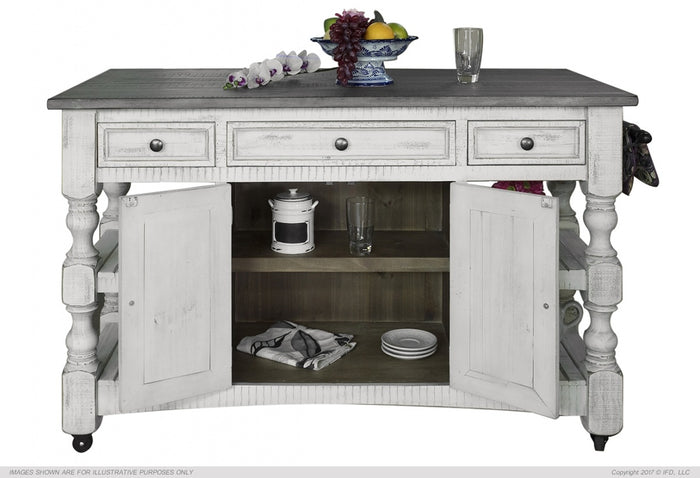 rustic farmhouse center island - Hampton Home Dinette (NY)