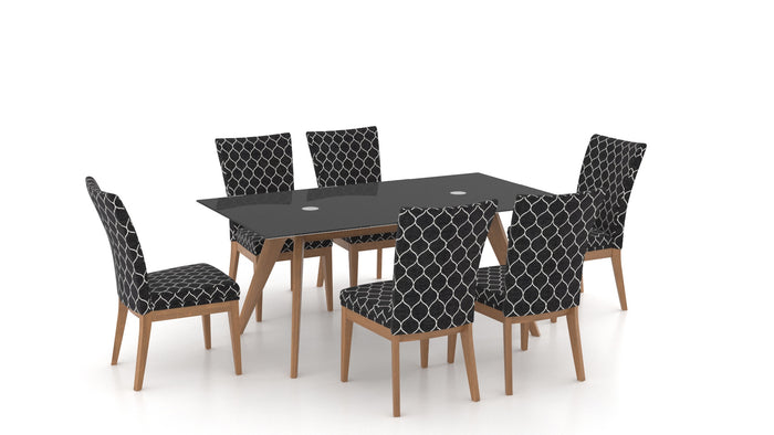 5pc custom glass dining room set - Hampton Home Dinette (NY)