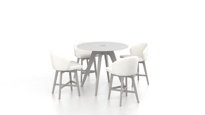 Downtown Custom 5pc Counter Height Dining Set - Hampton Home Dinette (NY)